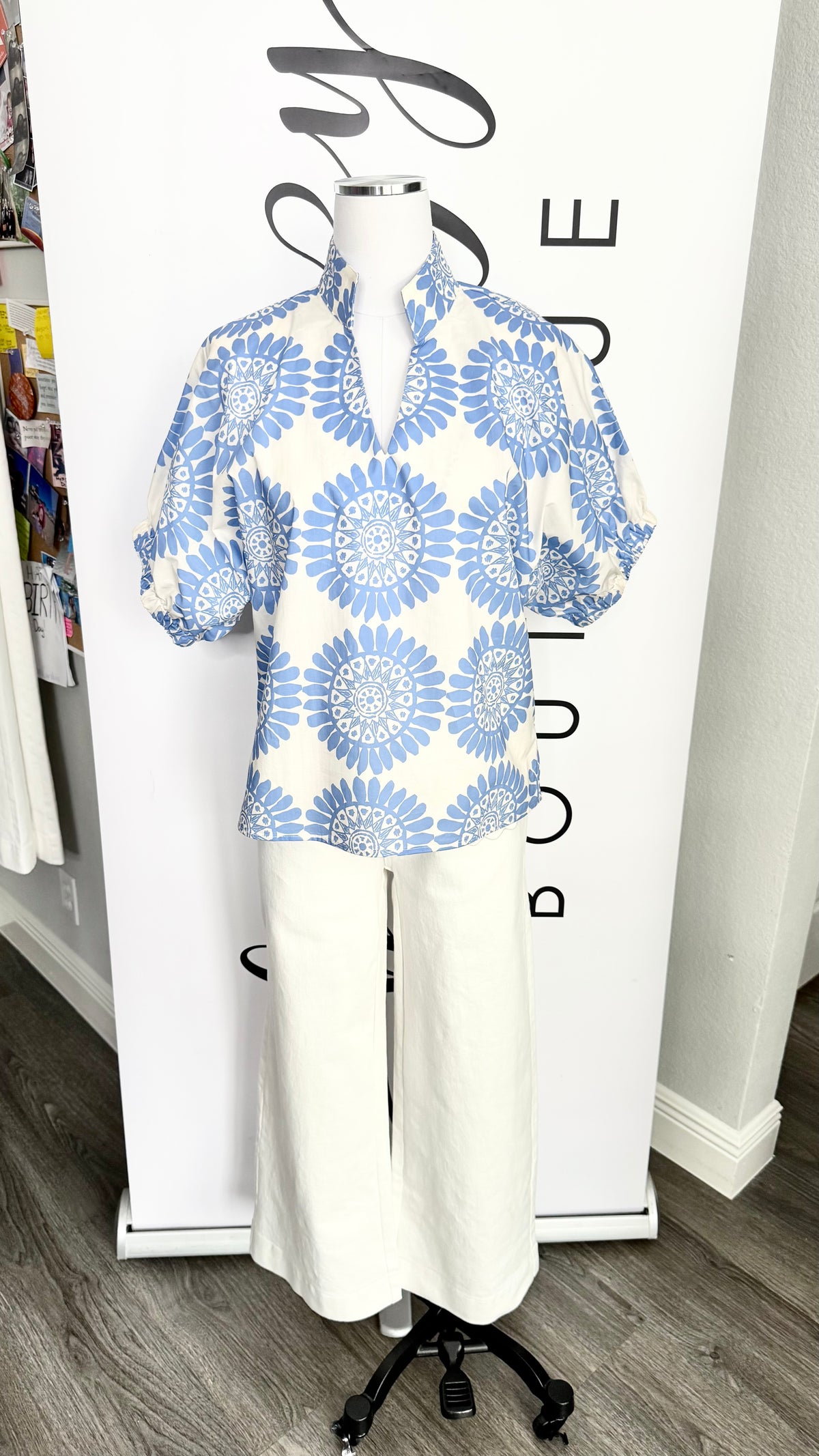 The Olivia Top - Light Blue