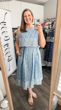 The Janie Dress - Light Blue