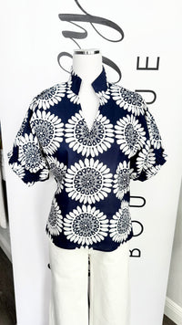 The Olivia Top - Navy