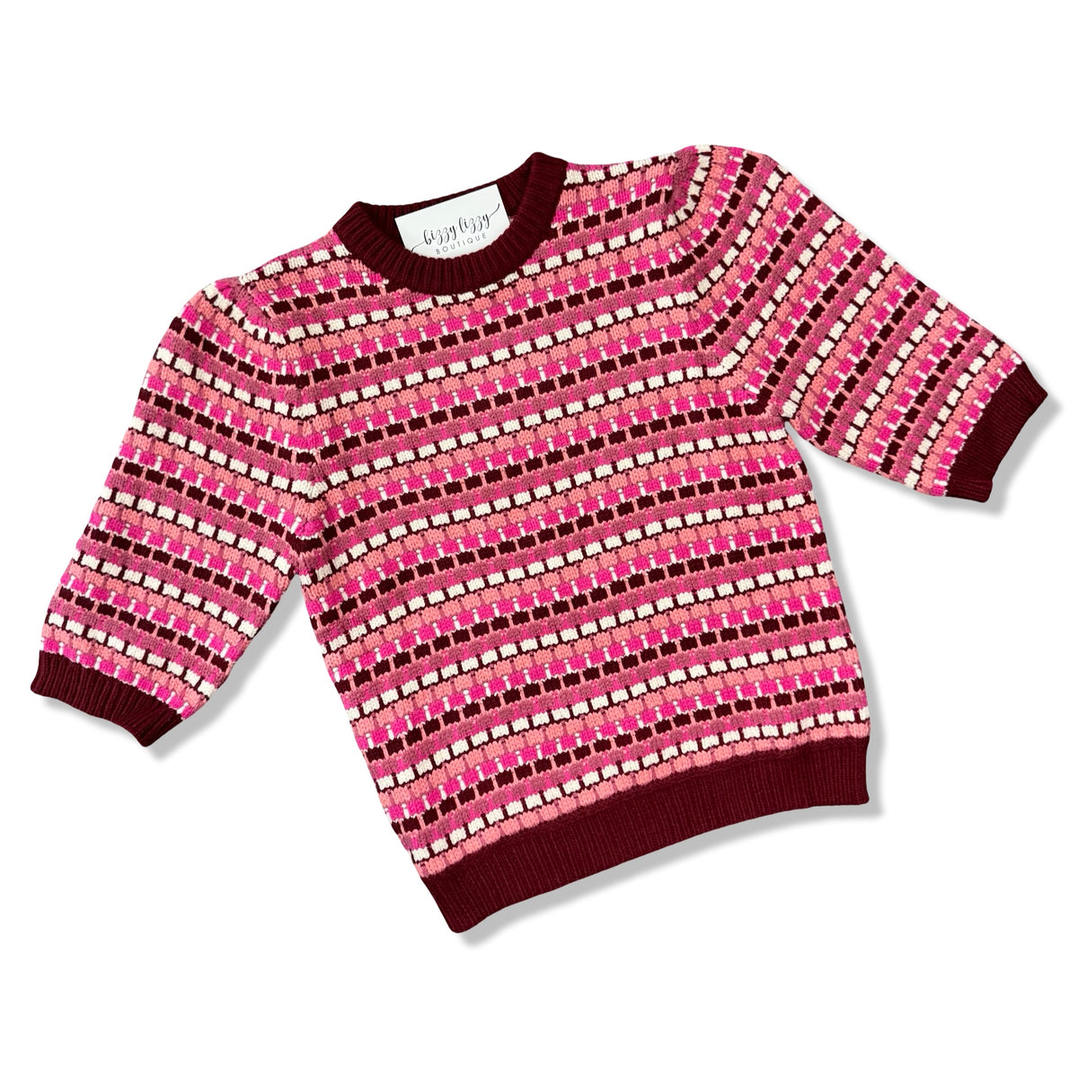 The Jill Sweater - Burgundy