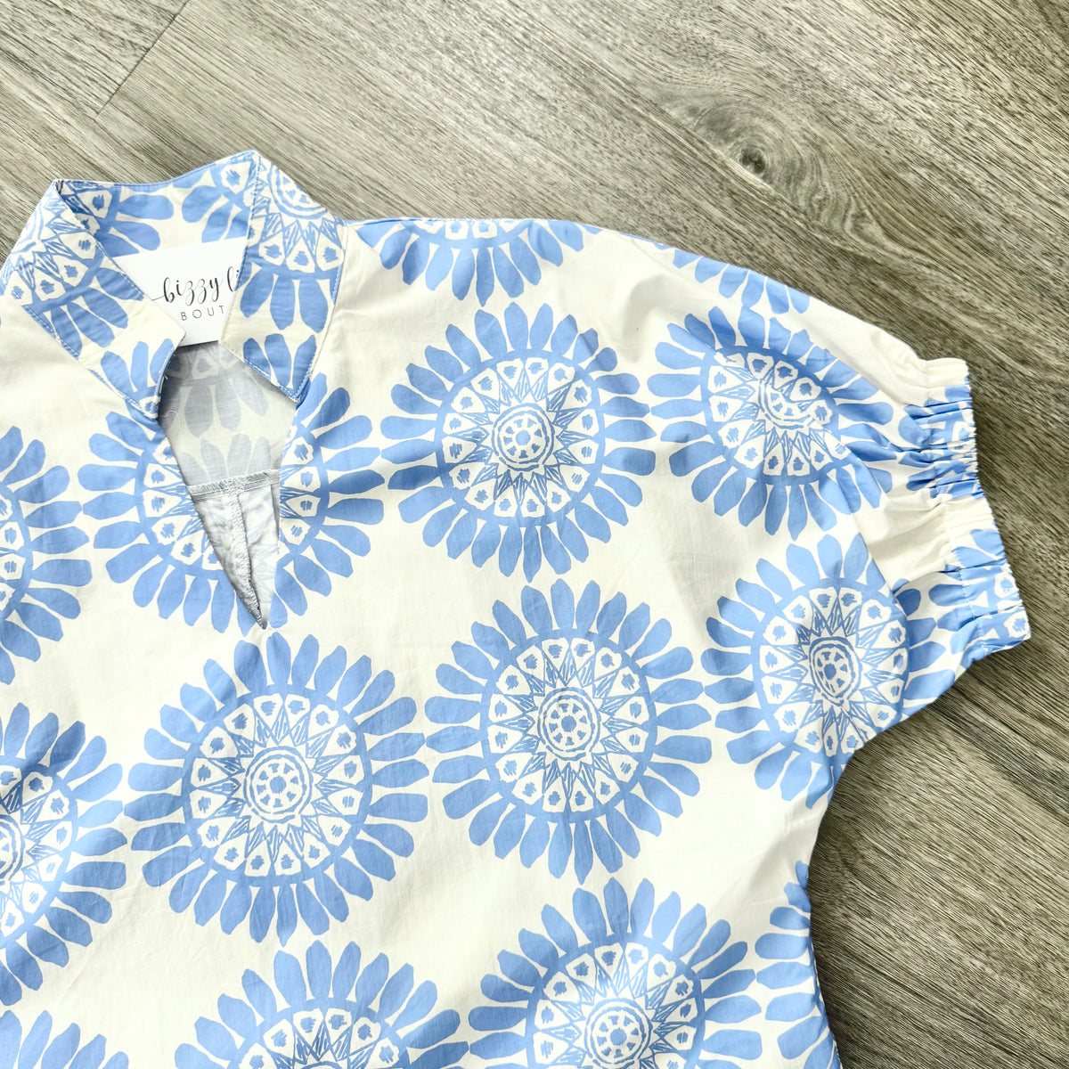 The Olivia Top - Light Blue