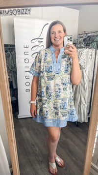 The Allison Dress - Blue