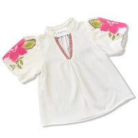Bailey Umgee Embroidered Cream Top