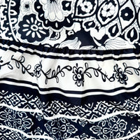 Black and White Print Umgee Short Dress Close Up