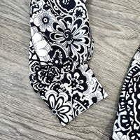 Black and White Print Umgee Short Dress Sleeve