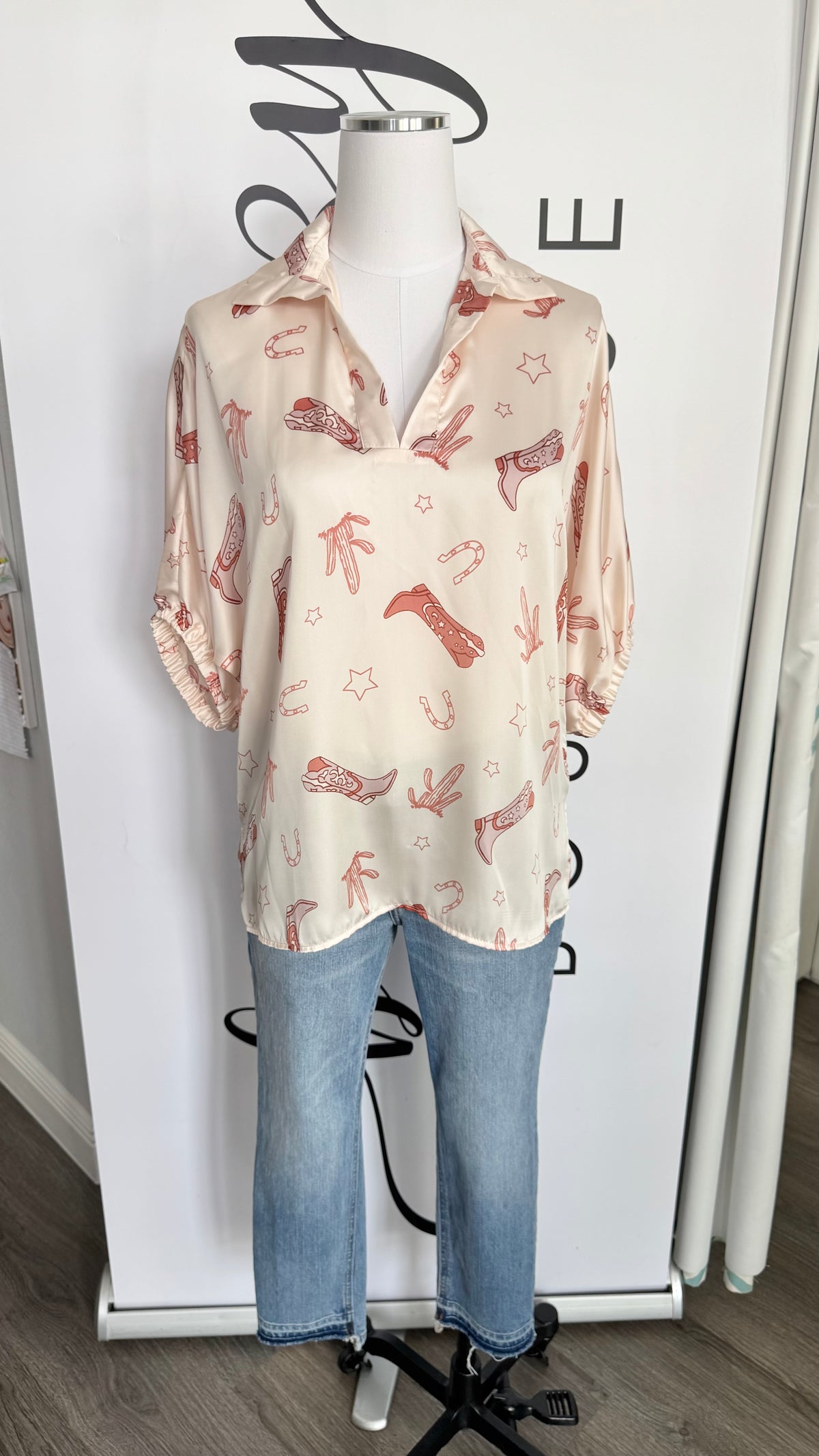 Boot Print Texas Top 