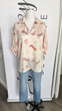 Boot Print Texas Top 