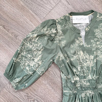 Catherine Sage Green Dress Umgee Sleeve