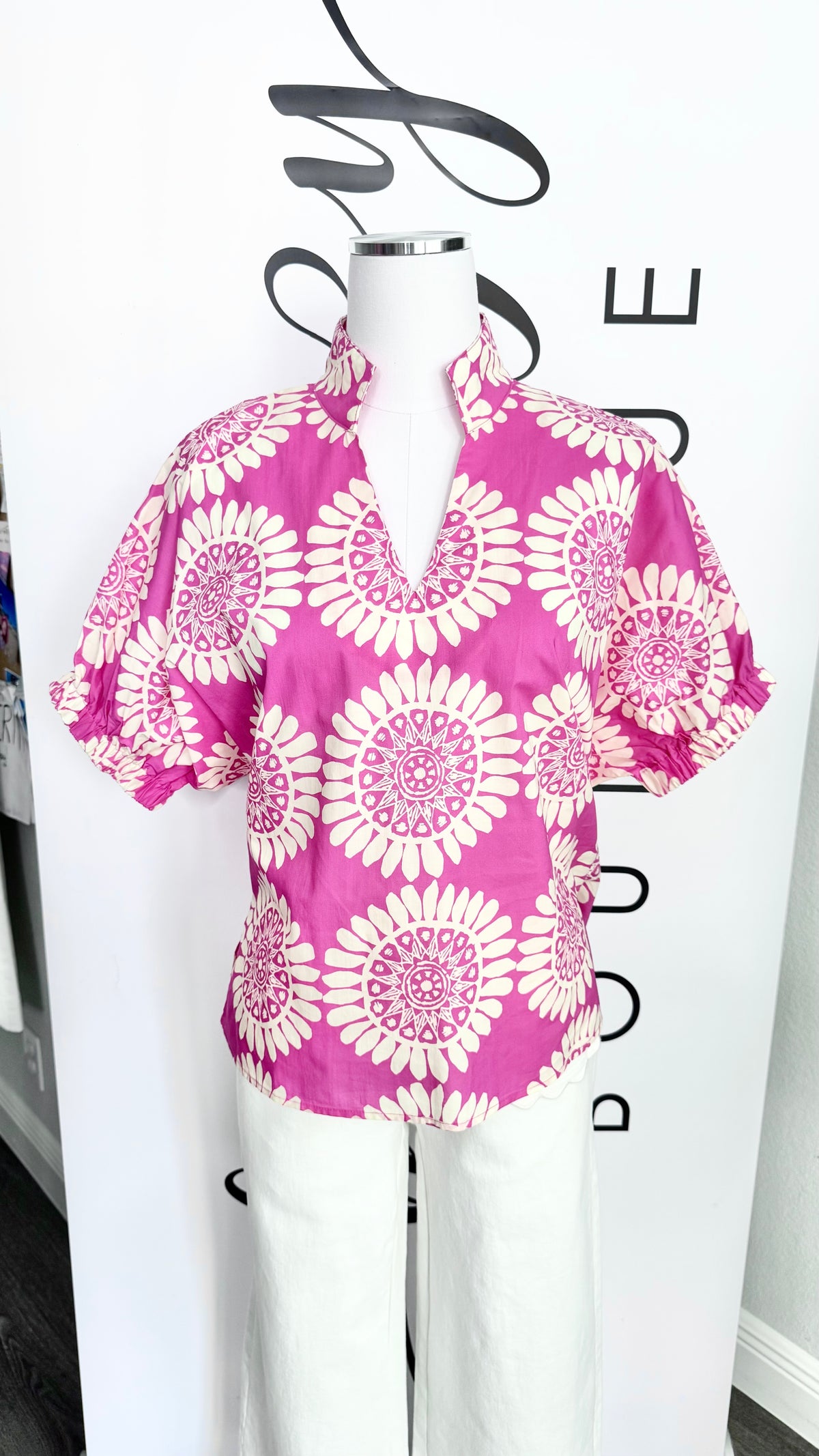 The Olivia Top - Hot Pink