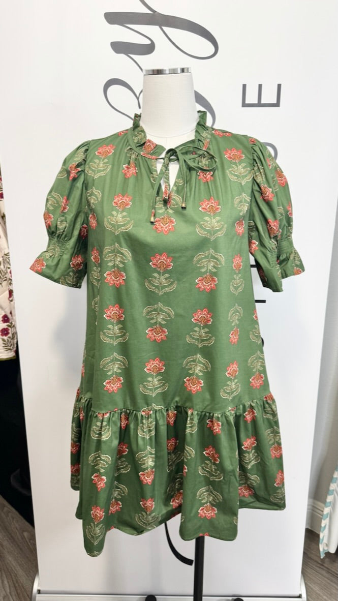 The Annette Dress - Green