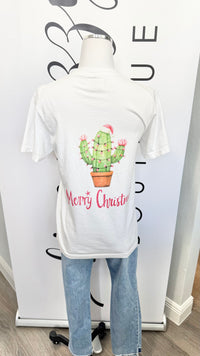 The Merry Christmas Cactus Tee - FINAL SALE