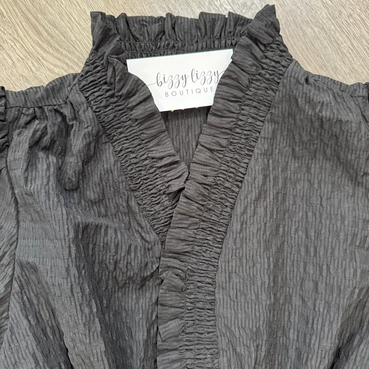 Hannah Little Black Holiday Dress Umgee Close UP