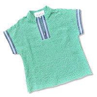 Hudson Top Gingham THML Top with Zipper