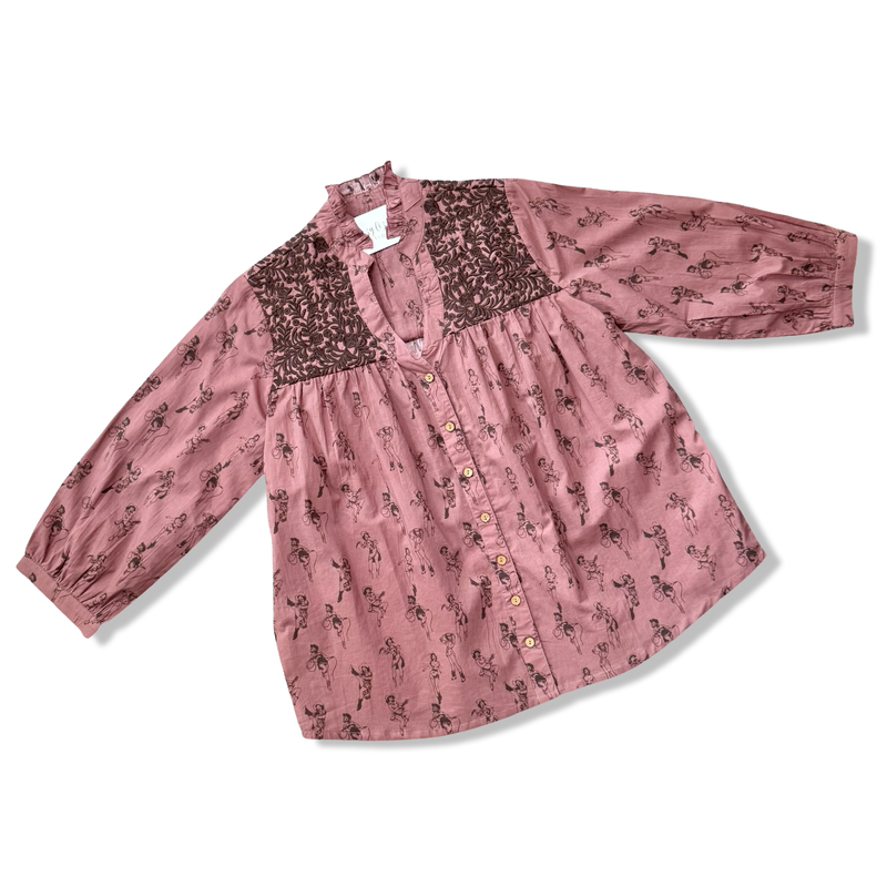 Jane Cowgirl Print Top Layerz
