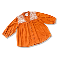 Jane Top Orange White Layerz