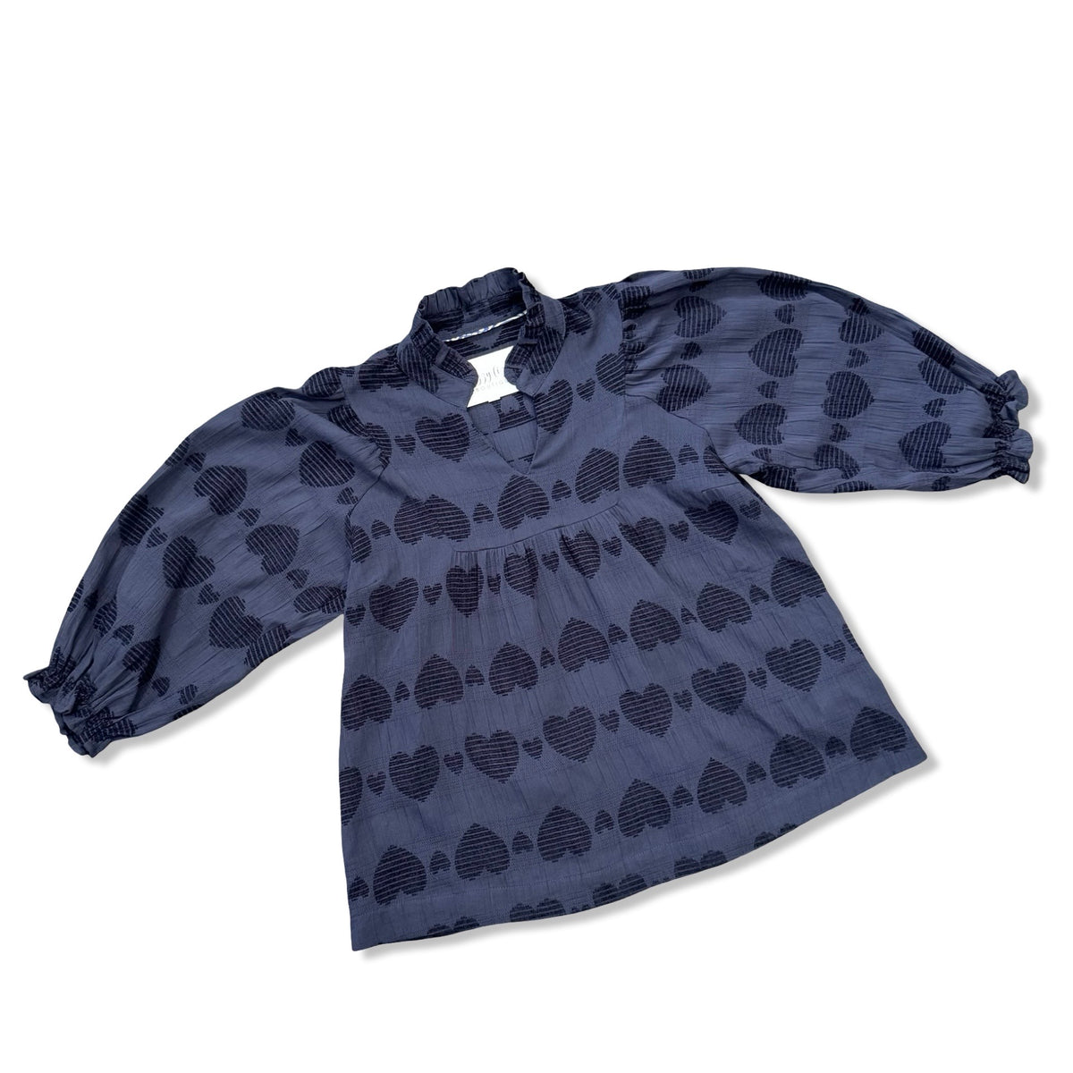 Juliet Top Umgee Navy Hearts