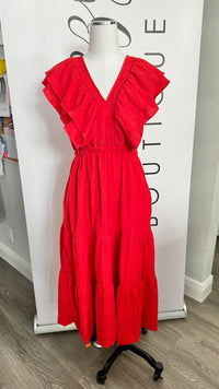 The Leigh Ann Dress - Red