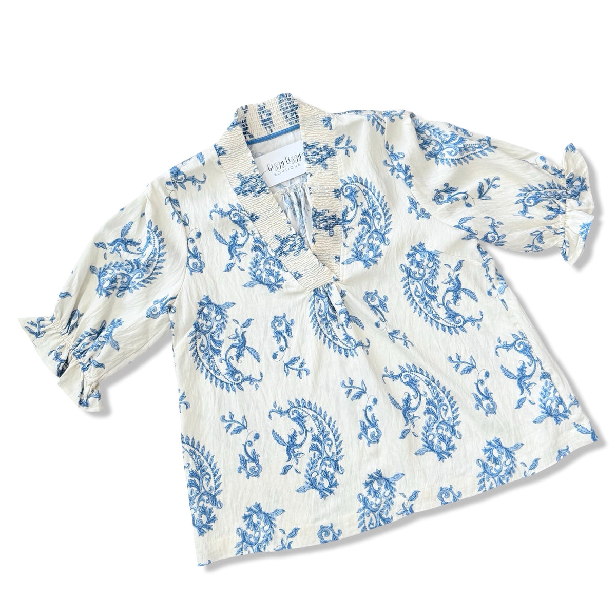 Lennon Blue Umgee Print Paisley