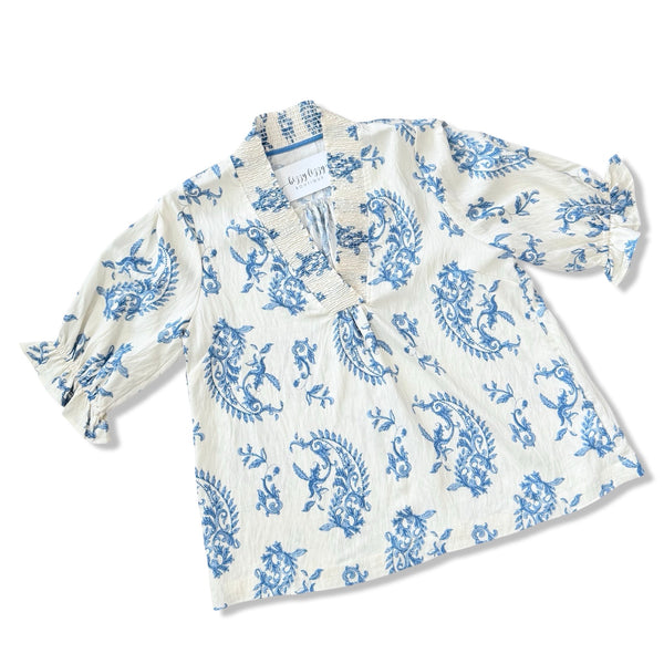 Lennon Blue Umgee Print Paisley