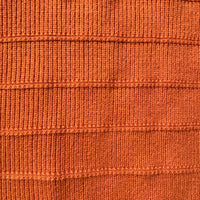 Mason THML Burnt Orange Cap Sleeve Sweater Fabric Close UP