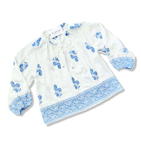 Natalie Embroidered Top Entro 3/4 Sleeve