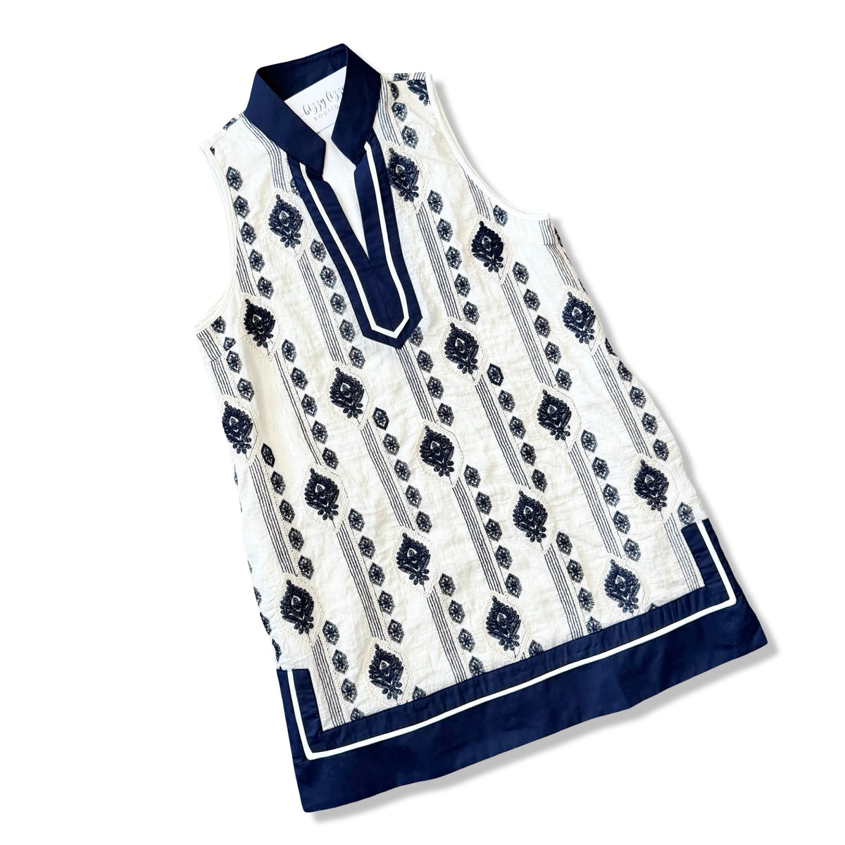 Navy Embroidered Umgee Dress Dane