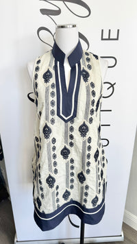 Navy Embroidered Umgee Dress Dane Mannequin