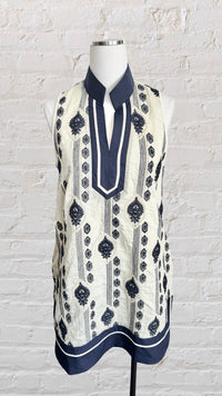 Navy Embroidered Umgee Dress Dane Mannequin 2