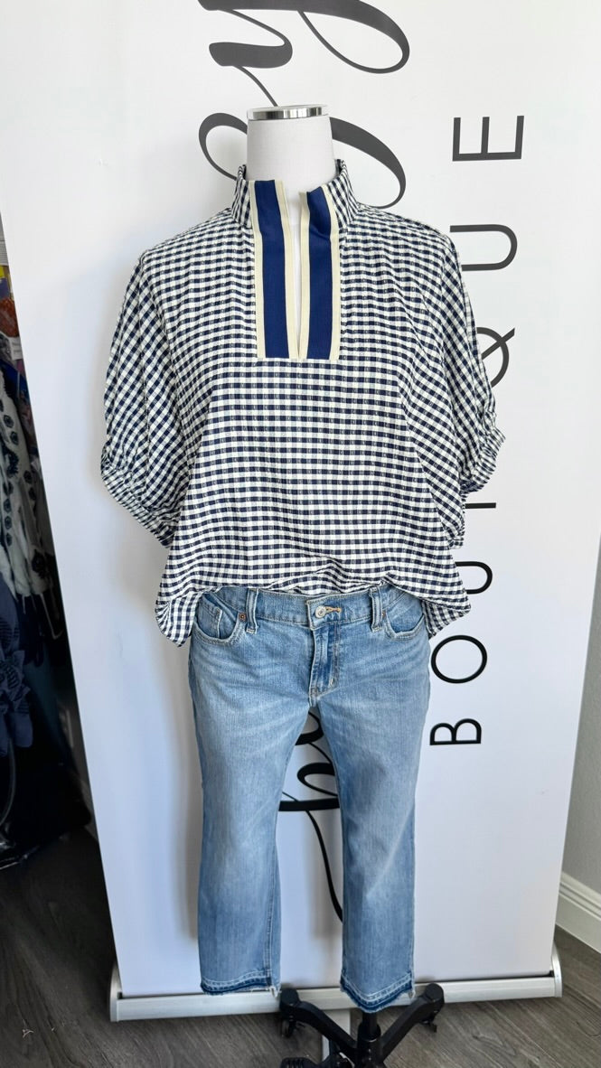 Perry Entro Gingham Top Mannequin 2