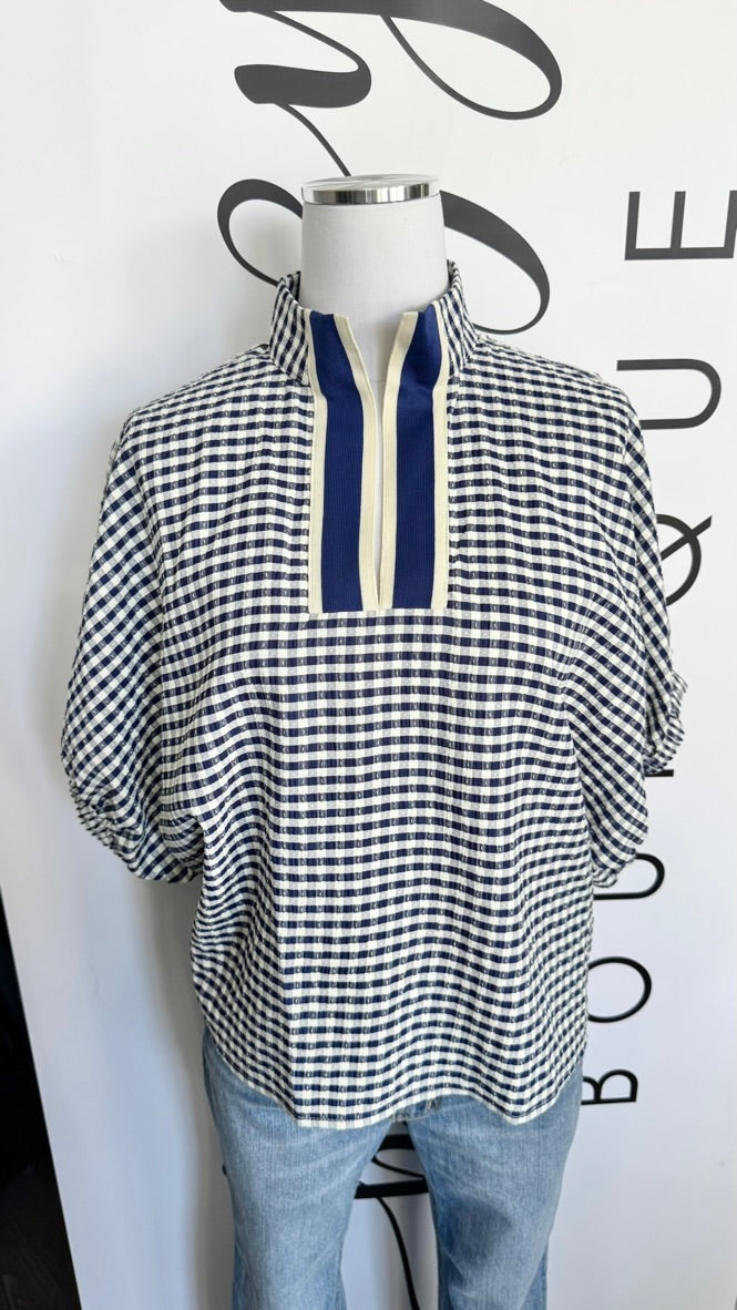 Perry Entro Gingham Top Mannequin 3