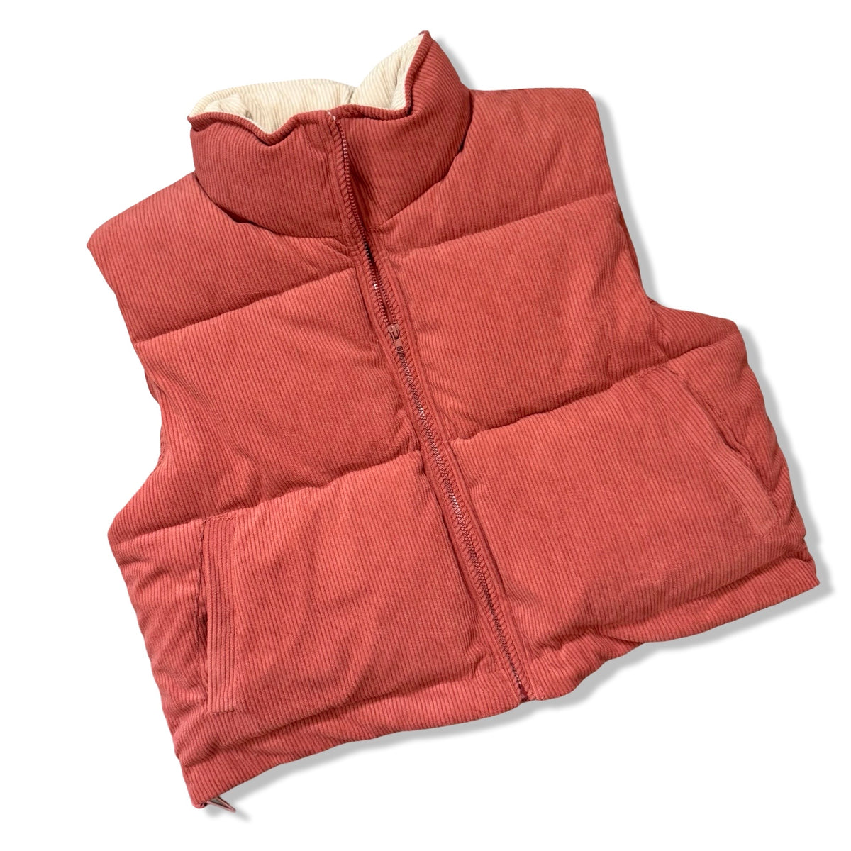 Standard Vest Burnt Orange Corduroy
