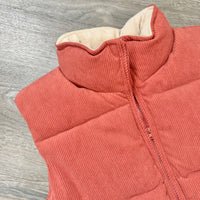 Standard Vest Burnt Orange Corduroy Detail 1