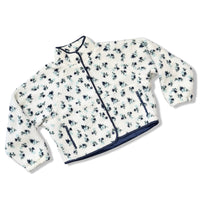 Vail Fleece Jacket Navy and Light Blue