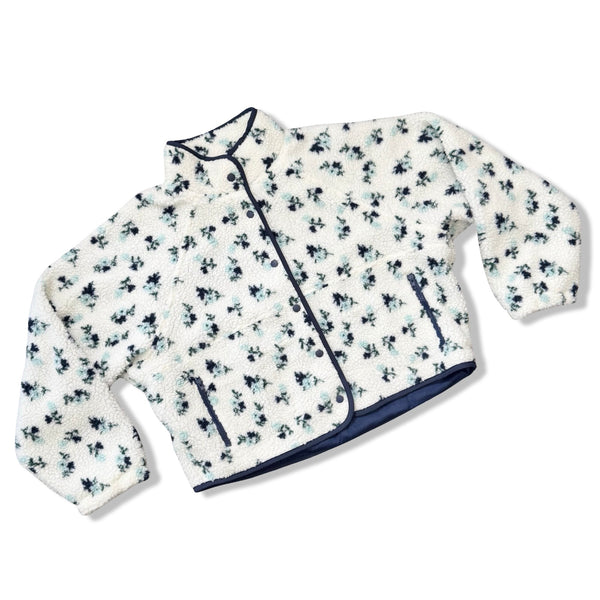 Vail Fleece Jacket Navy and Light Blue