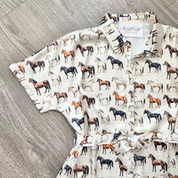 Vanessa Dress Horse Print YeeHaw Cowgirl Dress