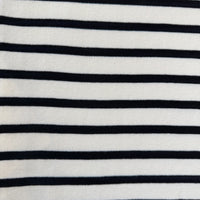 Weekend Black and Cream Striped Maxi Dress Entro Close Up of Stripes