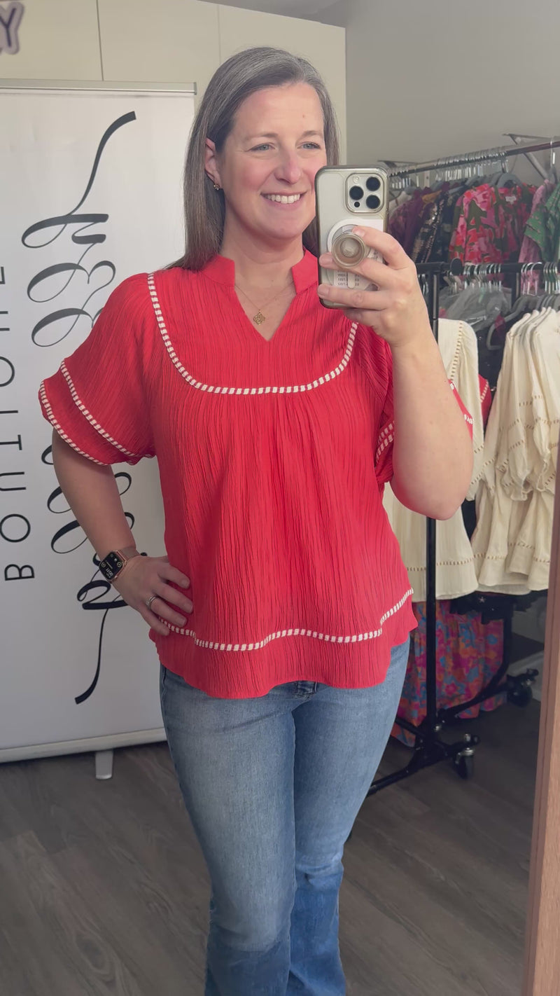 Coral Umgee Sweetheart Top Model Video