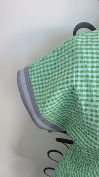 Hudson Top Gingham THML Top with Zipper Mannequin Video