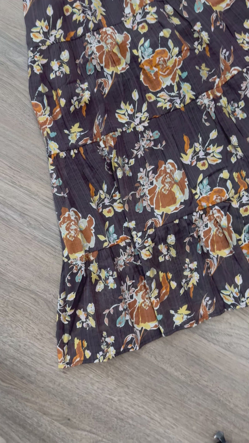Kara Dress THML Black Floral Close Up Video