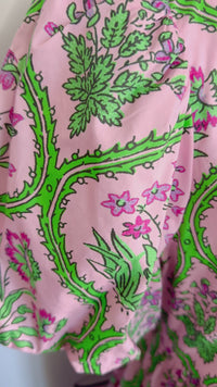 Albie Green and Pink Floral Entro Dress Mannequin Video