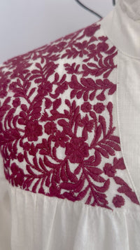 Jane Top Cream Maroon Layerz Video Mannequin