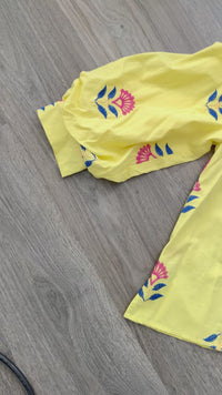 Lemon Yellow Entro Embroidered Top Zandra Video 1