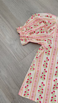 Sienna Floral Entro Pink and Red Top Close up Video