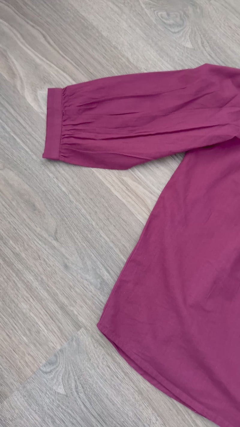 Layerz Clothing Maroon and Gold Embroidered Top Jane Video 1